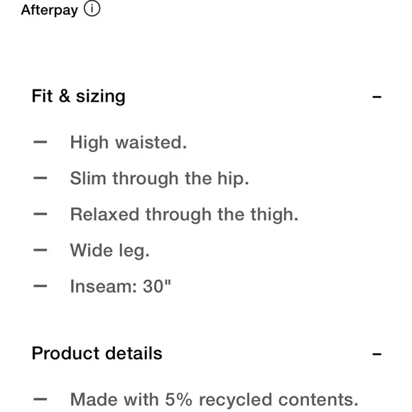 GAP high rise wide leg drawstring jeans - Picture 3 of 8